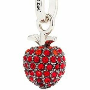 NIB Rare Limited Edition Juicy Couture Red Crystal Apple Mini Charm